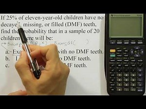 Using the binomial probability function of a graphing calculator
