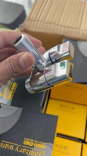 Short Size Two-Way Angle Valve | Compact Brass Valve for Plumbing & Industrial Use