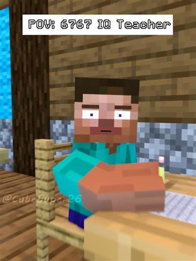 POV 300 IQ Teacher - MAIZEN Minecraft Animation #shorts
