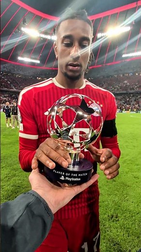 Michael Olise collecting another Player of the Match award 💎 #UCL #Bayern