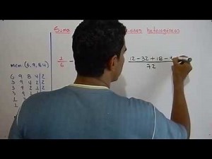 Adición y sustracción de fracciones con distinto denominador. Ejemplo 2