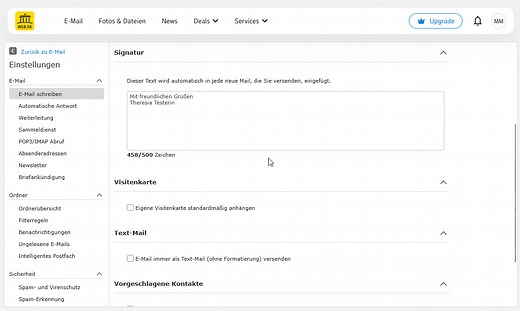 Video: Signatur anlegen