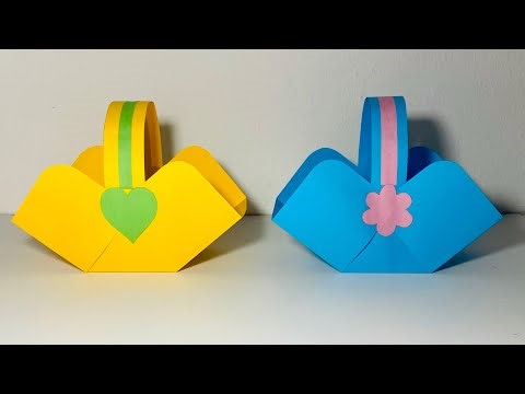 Comment fabriquer un panier en papier facile/panier en papier facile /Diy panier en papier facil