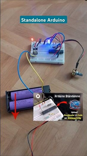 Arduino Standalone Circuit, Standalone Arduino Tutorial #shorts #arduino #standalone #pcbdesign #uno