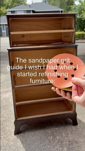 Guide to choosing sandpaper when refinishing furniture