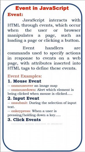 events in javascript ‪@ensolutions5210‬ #coding #java #jscript #class #developer #css