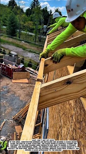 Roof Fascia Installation Technique | Fast and Accurate Roof Edge Framing.