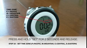 Twin Bell Digital Alarm Clock - Very Loud Alarm Clock for Heavy Sleepers and The Hearing Impaired - Battery Operated Dual Alarm Blue Backlight for Teens and Senior Citizens - White