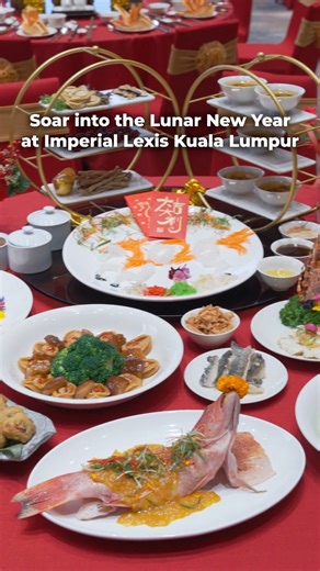 Find your strongest footing for the Year of the Horse at Imperial Lexis Kuala Lumpur, featuring The Imperial Phoenix: Empress Feast. Three set menus triumph for lunch and dinner, 1 February to 3 March 2026. The top Lunar New Year set is Flaming Stallion Celebration (RM3,388 nett). Blazing Steed Gala (RM2,888 nett) and Fortune of Flavours (RM3,088 nett) sets are also available. Dining venue options comprise Roselle Coffee House (minimum 10 persons; 48-hour advance booking required) and Banquet Ha