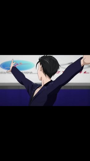 This has got to be one of my favorite scenes from the show #anime #yurionice #yurikatsuki #victornikiforov #kiss #greatscene