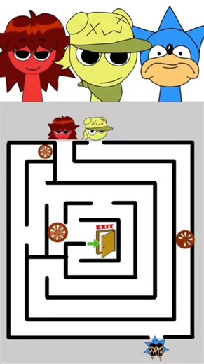 Sprunki Incredibox Maze Runner Game #sprunki #incrediboxsprunki #incredibox