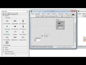 LabVIEW: Cluster erzeugen