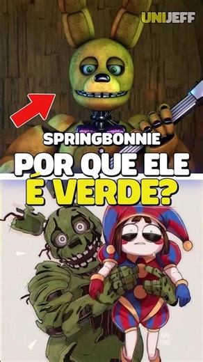 Por que o Spring Bonnie é verde em FNAF ? #fnaf #fnaf2