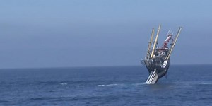 This strange ship is designed to partly sink to carry out ocean research