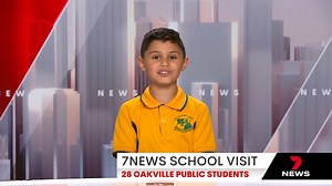 28 students from Oakville Public School have toured the 7NEWS Sydney studios, asking some interesting questions and excelling at the news desk. 7NEWS at 6pm. #7NEWS | 7NEWS Sydney
