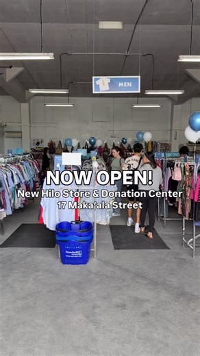 Mahalo for helping us celebrate the opening of our New Hilo Store & Donation Center! This weekend only: Hana Hou Members will be entered to win a $100 Goodwill gift card with the purchase of $50 or more at our Hilo Store. Address: 17 Makaʻala Street Hilo, HI 96720 Store Hours: 10 am - 6 pm daily Donation Hours: 9 am - 6 pm daily | Goodwill Hawaii