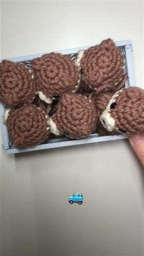 crochet 10 otter keychain commission!! #crochet