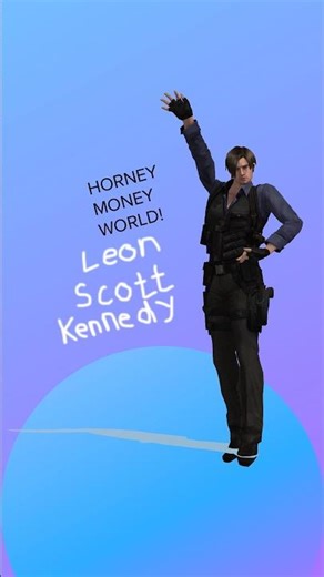 [MMD] Leon Scott Kennedy - A horny money world (Resident Evil X Hololive) #ホロライブ #shorts