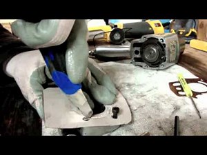 Making a gasket (form a cardboard box.)