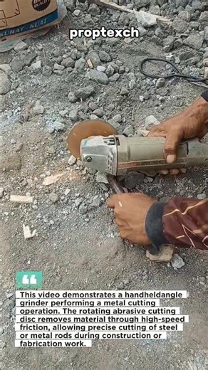 Angle Grinder Cutting Steel Fast #AngleGrinder #MetalCutting #Construction