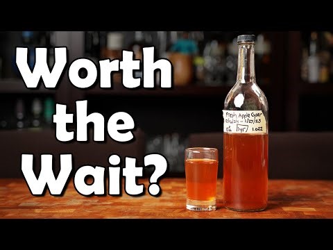 Fresh Apple Cyser Aged 1 Year 🍎| 13% Homebrew Mead Tasting & Review