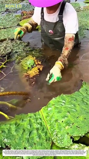 Lotus Root Harvesting: How Manual Digging Transforms Mud into Fresh Harvests
