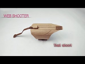 How to make WEB SHOOTER that shoot|from cardboard