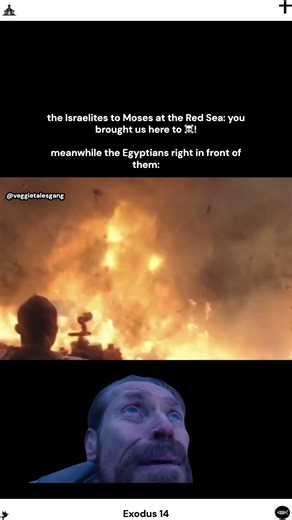 Moses’ people: *immediately doubts despite the literal fire tornado* #shorts #Christian #Bible