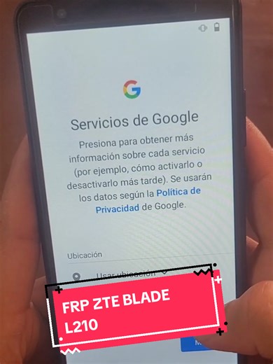 Eliminar cuenta Google en ZTE BLADE L210 sin PC