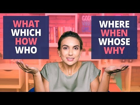 Question Words - Pra nunca mais errar | What, When, Where, How, Why, Who, Which