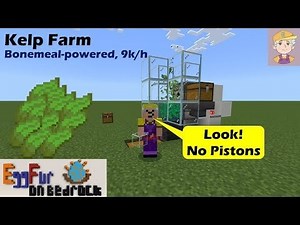 Easy Kelp Farm - 9k/h - bonemeal-powered - no pistons!