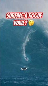 Is surfing a rogue wave possible? 🌊🤔 #bigwaves #oceanography