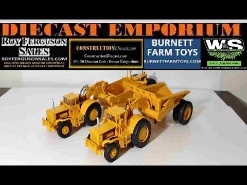 Classic Construction Models (CCM) Caterpillar 666 Scraper & Caterpillar PR660 Rear Dump