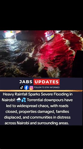 Severe Flooding in Nairobi Due to Heavy Rainfall