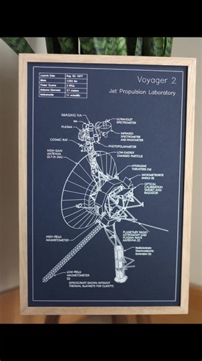 Voyager 2 launched in 1977 and is STILL transmitting from interstellar space 🛰️ Watch a pen plotter draw every instrument on this legendary spacecraft. What should I draw next? 👇 #Voyager2 #NASA #SpaceArt #PlotterArt #ASMR #SatisfyingArt #SpaceExploration