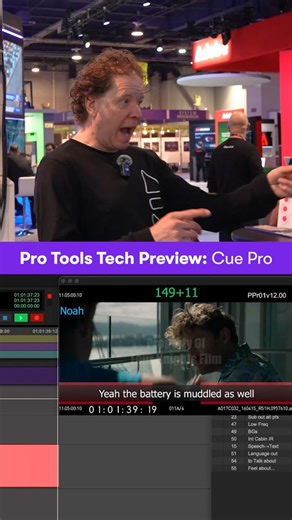 4.4K views · 68 reactions | ⚡ NAB 2025 TECH PREVIEW — Non-Lethal Applications Cue Pro offers integrated ADR workflows in Pro Tools ▶️ avid.com/pro-tools #cuepro #adr #audiopost #postproduction #nabshow #nab2025 #daw #avidprotools #protools #avid | Avid Pro Tools | Facebook
