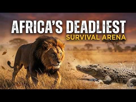 Lion vs Crocodile: Survival in Africa's Deadliest Arena | Tanzania Documentary