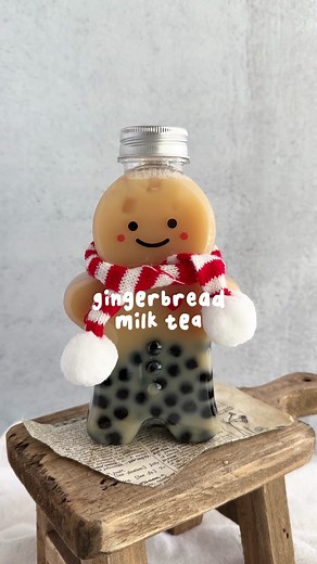 9.5K views · 374 reactions | make a gingerbread milk tea with me 溜 #boba #bubbletea #milktea | Between Spoonfuls | Facebook