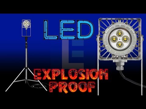 50W Explosion Proof LED Tripod Light - Industrial Elevated Lighting for Your Work Projects!