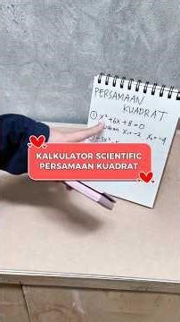 Kalkulator scientific untuk menghitung persamaan kuadrat matematika