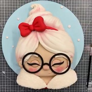 271K views · 5K reactions | Mrs Claus Face Cake Tutorial! | Zoe's Fancy Cakes | Facebook