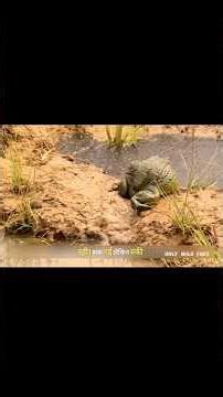 मेंढक मां ने बचाया अपने बच्चों को | Bravery and wisdom of the mother frog | #animals #frog | #shorts