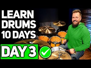 Drums Lesson 3 - Learn 3 NEW SONGS TODAY! [Free 10 Day Starter Course]