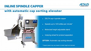 Aesus, Inline Spindle capper with cap sorting elevator