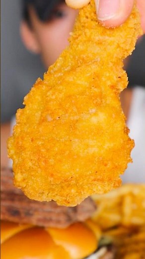 McDonald’s ASMR Mukbang 🍗🍔 #asmr #mukbang #food #eating #eatingsounds #mcdonalds #friedchicken