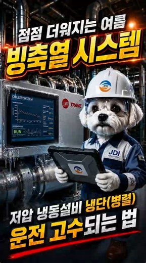 트레인 터보 냉동기 모터 과열 원인 및 가동 전 필수 확인 사항 (빙축열 시스템)