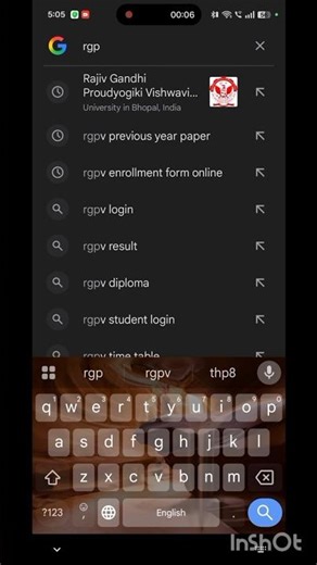 RGPV Exam form fill 2025 #trending #viral #short #video