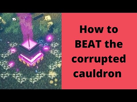 (EASY 2023) How to BEAT the Corrupted Cauldron in Minecraft Dungeons!
