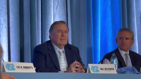 Bill Belichick's introductory press conference as UNC football coach