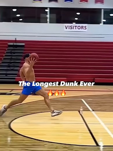 THE LONGEST DUNK EVER RECORDED😲🔥 (Via YT@Jumpman_Wesner) #basketball #michealjordangoat#dunk #hoop #jordan #ballislife #COOLOMG #coolomgusa #coolomgsport #basketballchallenge #basketball🏀 #fyp